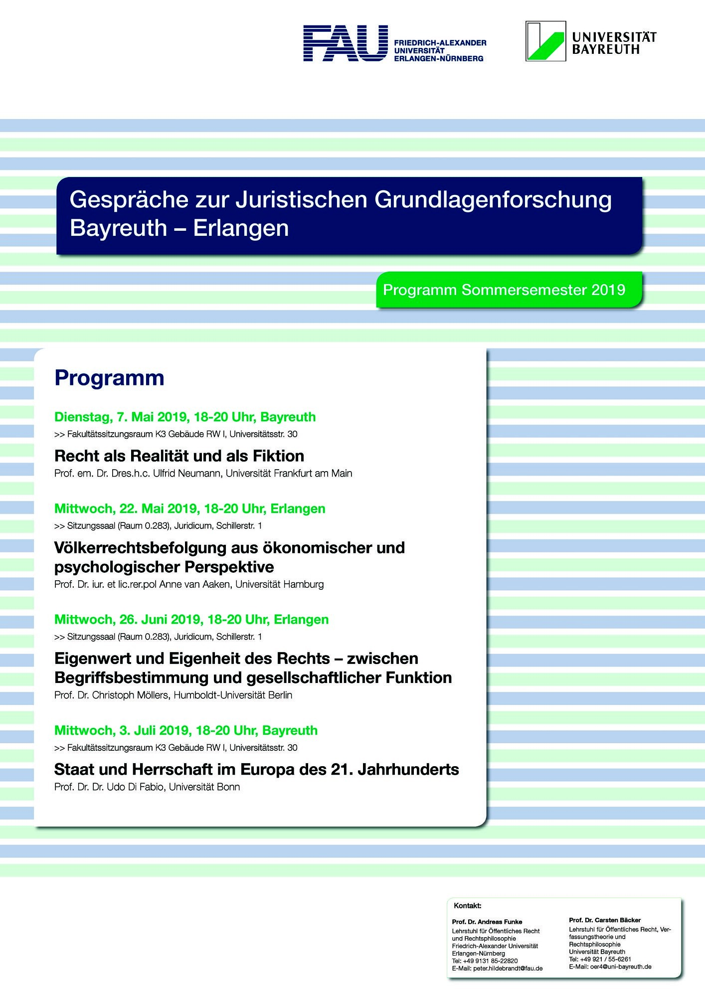 Zum Artikel "Gespräche zur Juristischen Grundlagenforschung Bayreuth – Erlangen"