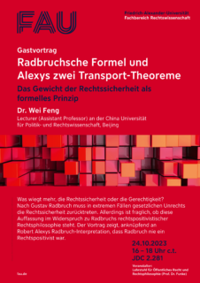 Zum Artikel "Gastvortrag „Radbruchsche Formel und Alexys zwei Transport-Theoreme. Das Gewicht der Rechtssicherheit als formelles Prinzip“"