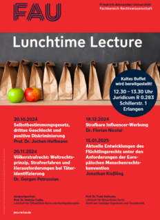 Zum Artikel "Lunchtime Lecture im Wintersemester 2024/25"