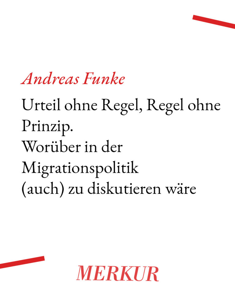 Neuerscheinung im „Merkur“