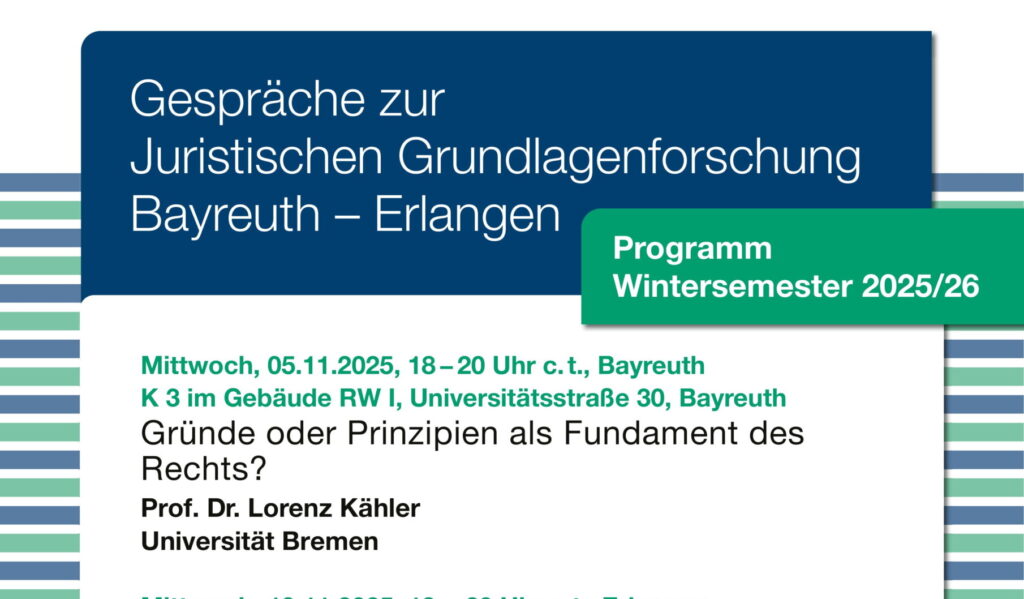 Gespräche zur juristischen Grundlagenforschung