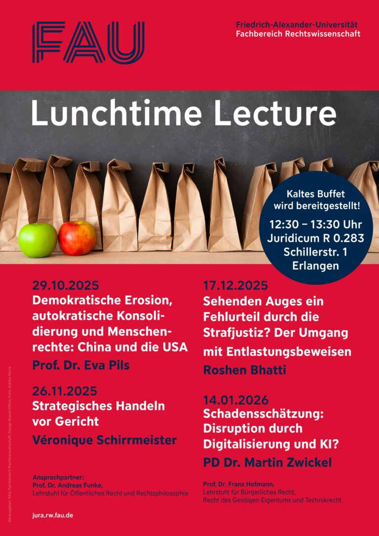 Lunchtime Lecture im WS 25/26