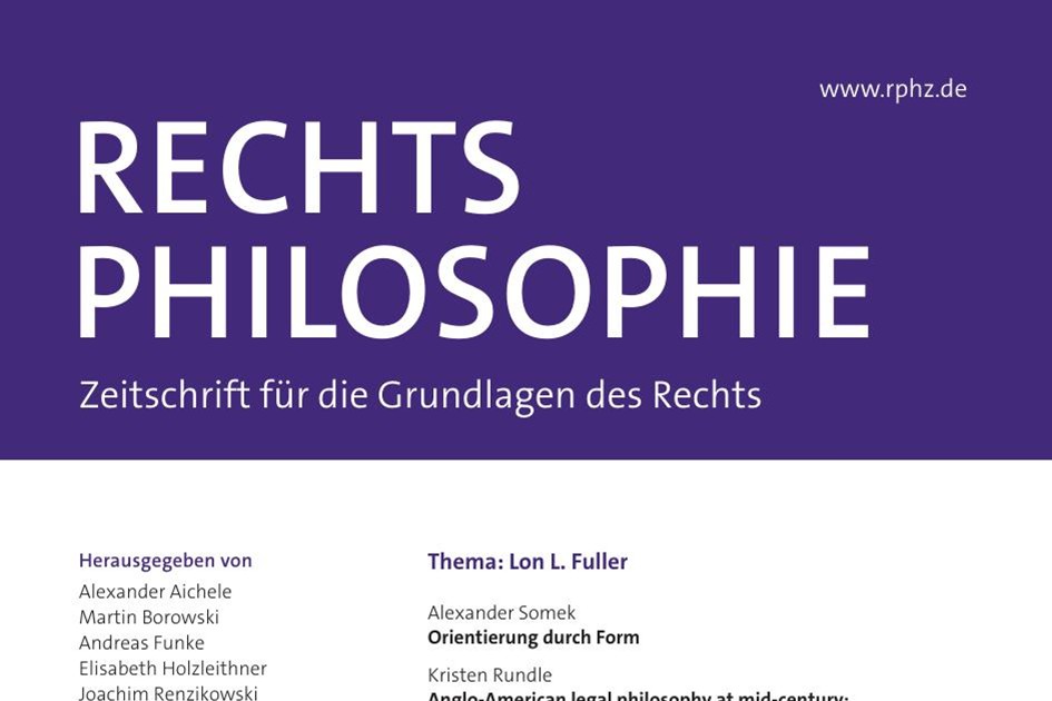 Rechtsphilosophie Zeitschrift