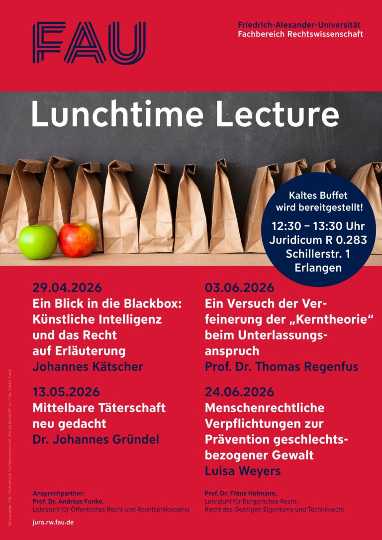 Lunchtime Lecture im Sommersemester 2026